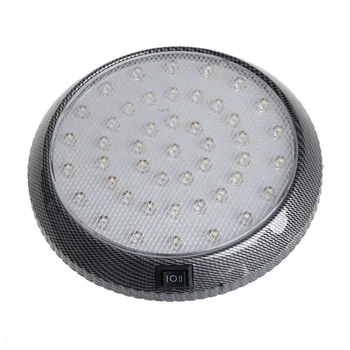  Покрив на Тавана на Купола Светлина Бяла Лампа За Четене на Автомобила 46-LED Интериор Закрит 12 В 12,5x12,5x2 см